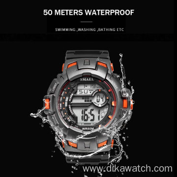 SMAEL Men Sports Watches Luxury Military Digital Watch